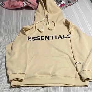 Essentials Beige Hoodie for Men